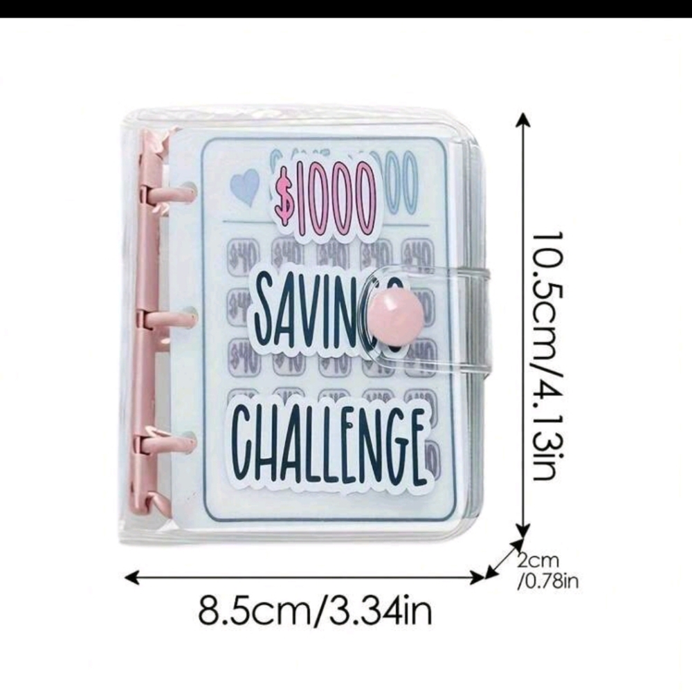 Pink Savings Binder  $1000 Savings Challenge New